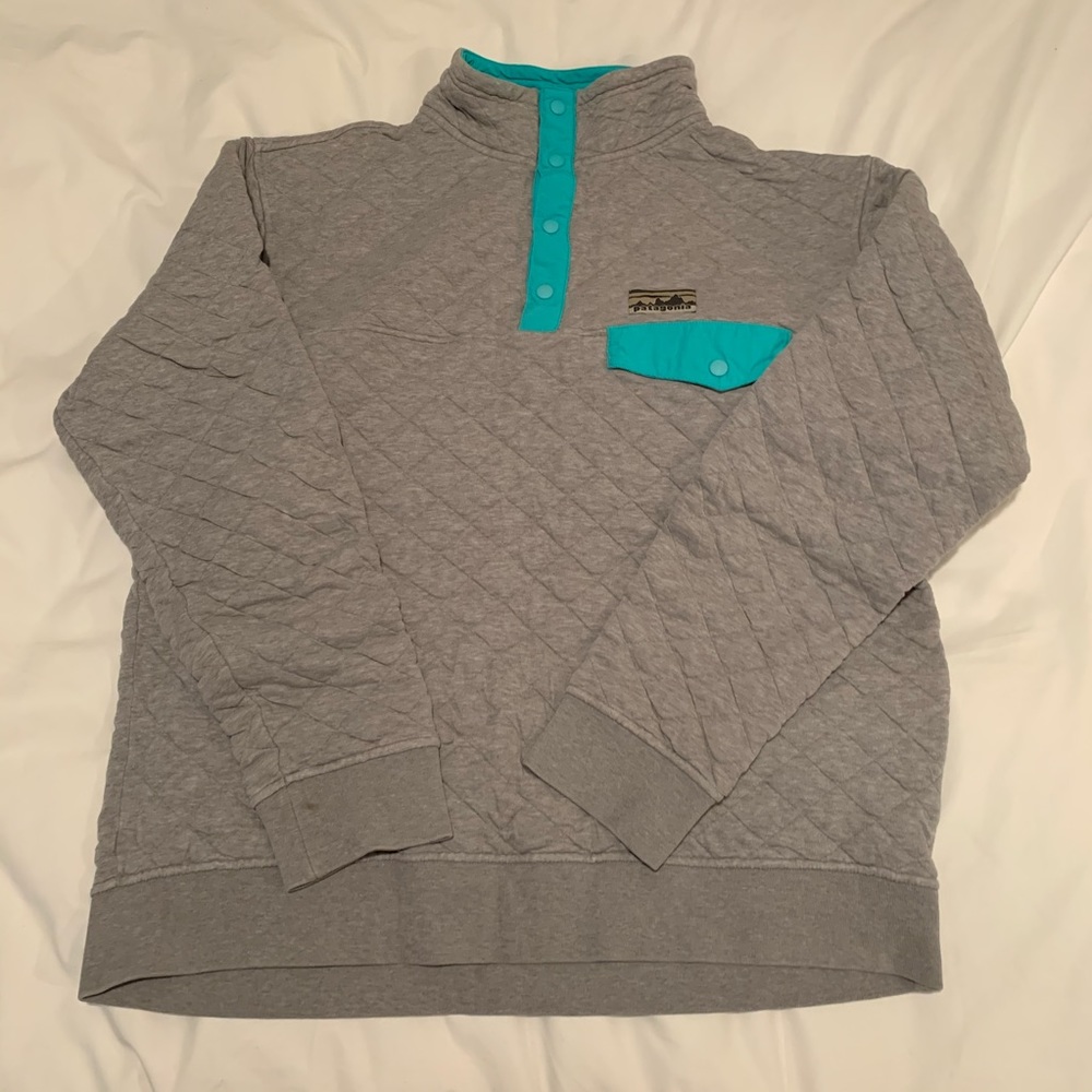 Patagonia quilted pullover sweater